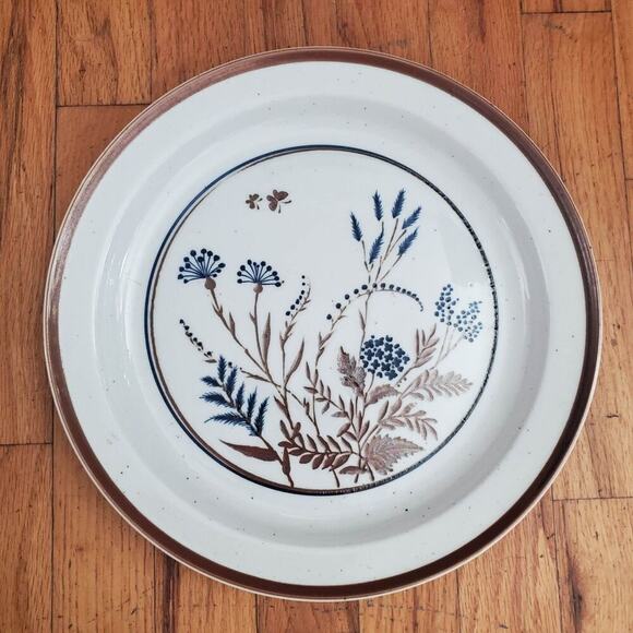 Berkeley House Mountain Meadow Stoneware Dinner Plate Vintage MCM Botanical - Picture 1 of 5